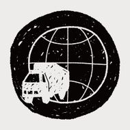truck shipping doodle N11