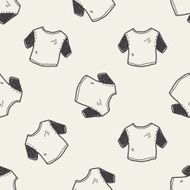 t-shirt doodle seamless pattern background