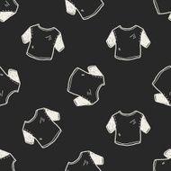 t-shirt doodle seamless pattern background N4