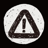 warning doodle N14