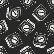 washing machine doodle seamless pattern background N3