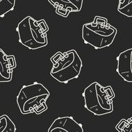water basin doodle seamless pattern background N2