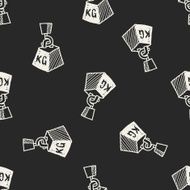 Weight doodle seamless pattern background N3
