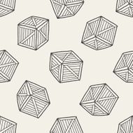 wood box doodle seamless pattern background