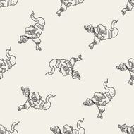 aladdin doodle seamless pattern background