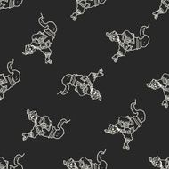 aladdin doodle seamless pattern background N2