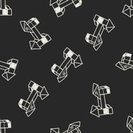 block toy doodle seamless pattern background N7