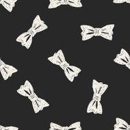 bow tie doodle seamless pattern background N4