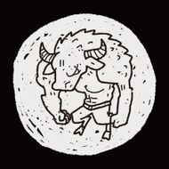 bull monster doodle N4