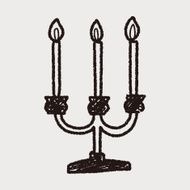 candle doodle N22