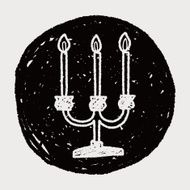 candle doodle N25