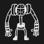 robot doodle N254