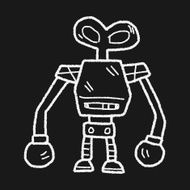 robot doodle N256