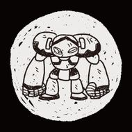 robot doodle N264