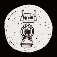 robot doodle N266