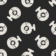 ccd camera doodle seamless pattern background N2