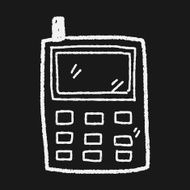 cell phone message doodle drawing N12