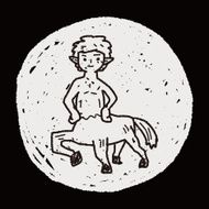 centaur doodle N5
