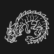 Chinese dragon doodle N10