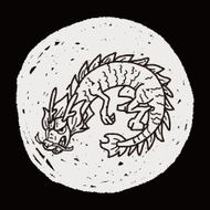 Chinese dragon doodle N11