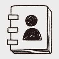 contact book doodle drawing N7