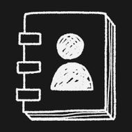contact book doodle drawing N8