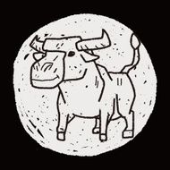 cow doodle N14