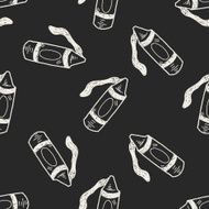 Crayon doodle seamless pattern background N2