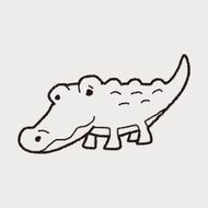 Crocodile doodle N8