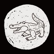 Crocodile doodle N12
