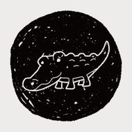 Crocodile doodle N13