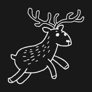 deer doodle N10
