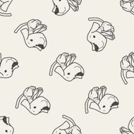 dog doodle seamless pattern background