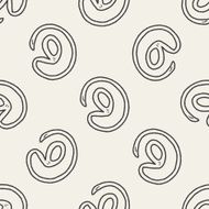 Doodle At seamless pattern background