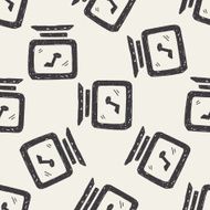 Doodle Computer seamless pattern background
