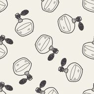 perfume doodle seamless pattern background