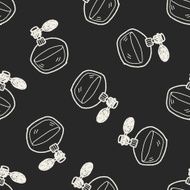 perfume doodle seamless pattern background N2