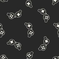 doodle game controller seamless pattern background N2