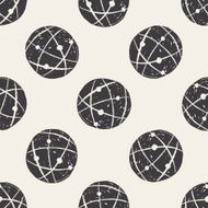 Doodle Globe seamless pattern background