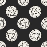 Doodle Globe seamless pattern background N3