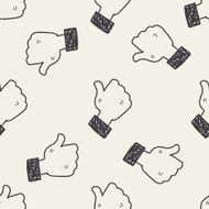 Doodle Like seamless pattern background