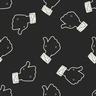 Doodle Like seamless pattern background N3