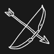 arrow and bow doodle N6
