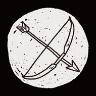 arrow and bow doodle N8