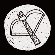 arrow and bow doodle N9