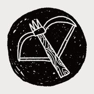 arrow and bow doodle N11