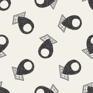 doodle location seamless pattern background