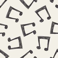 Doodle Note seamless pattern background