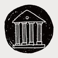 bank doodle drawing N10