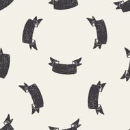 banner doodle seamless pattern background N2